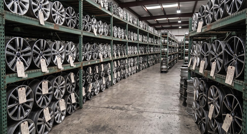 Salvaged alloy wheels