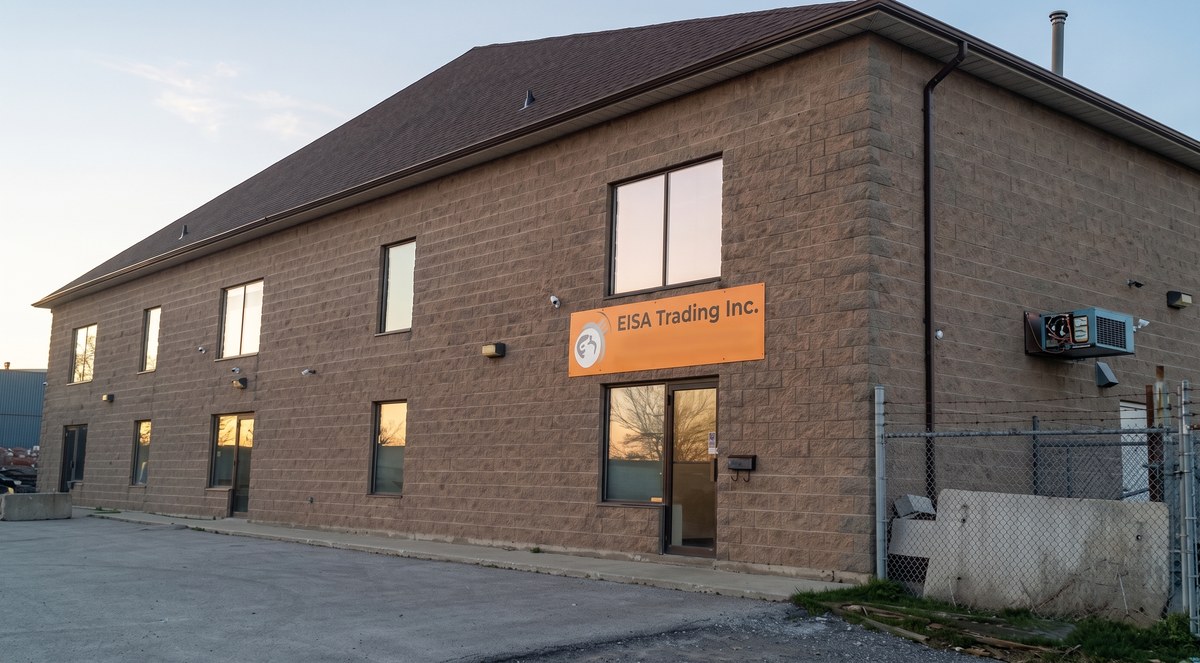 Eisa Trading Inc. head office and warehouse at 255 Lancing Drive, Hamilton