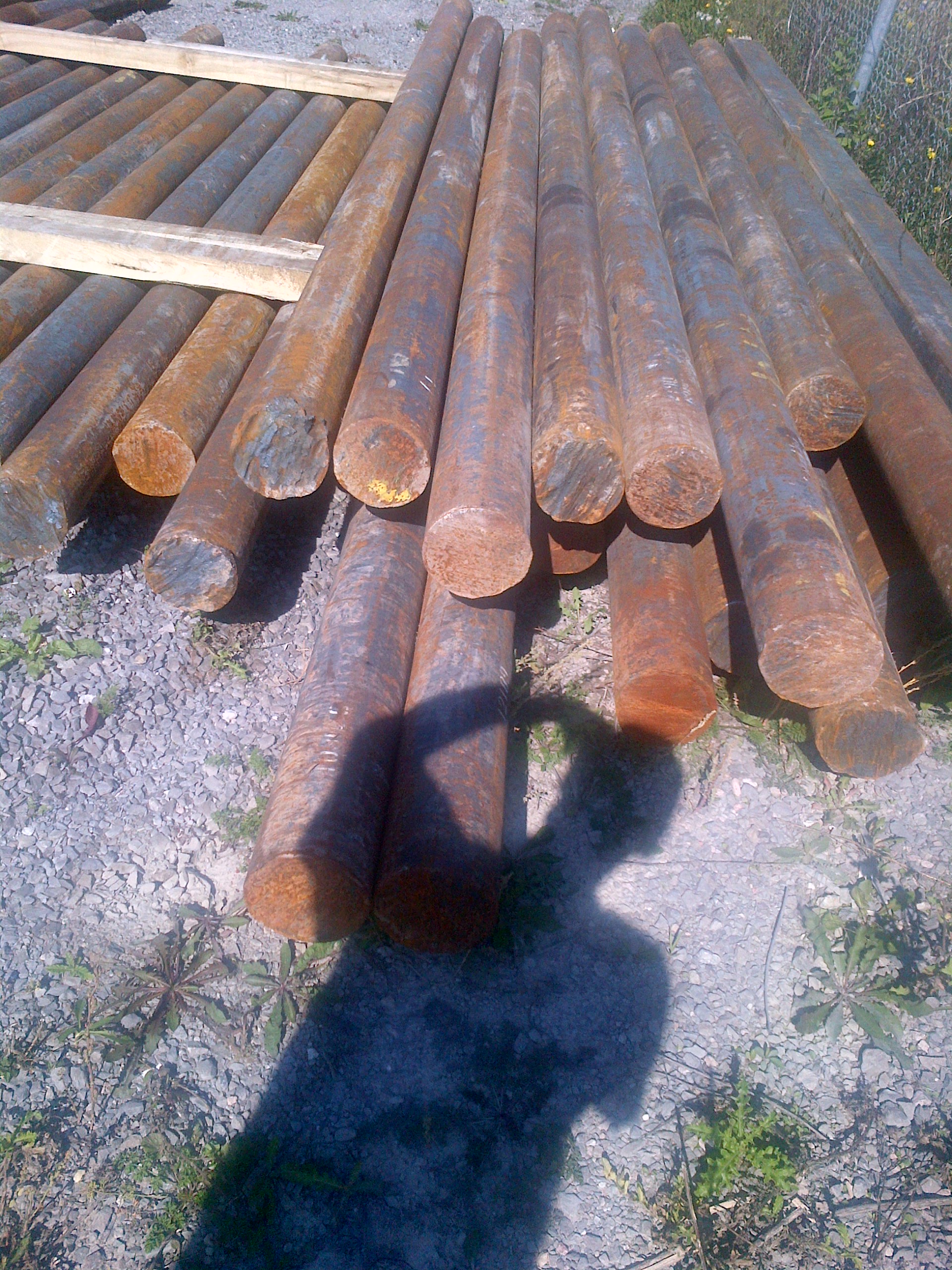 Round steel billets