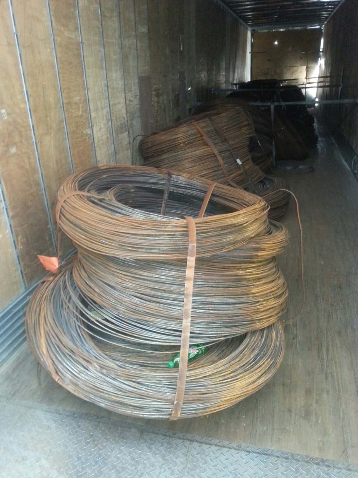 Coiled wire rod